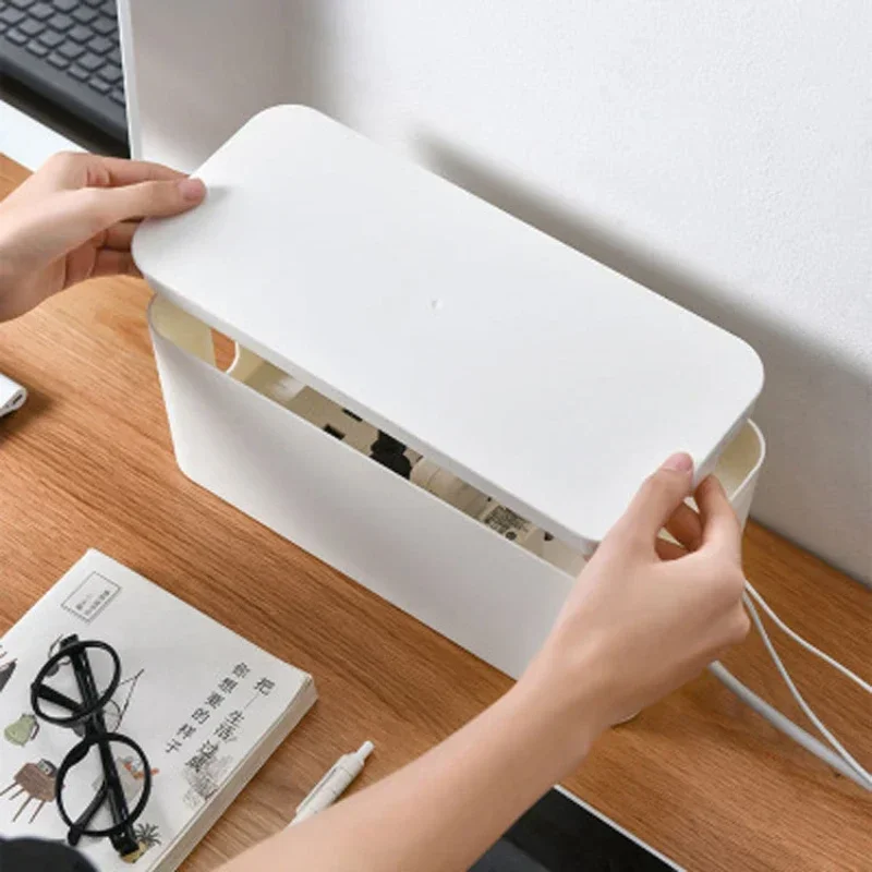 Cable Storage Box Desktop Powe - Cable Management Box ulasan dan harga