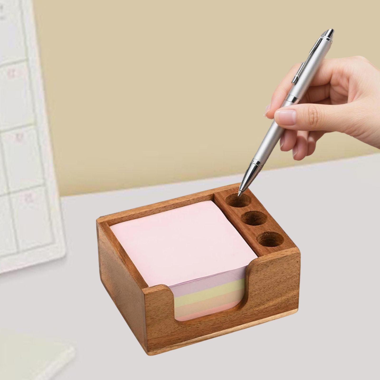 Wood Sticky Note Holder,3 x 3  - Home Office X Post ulasan dan harga