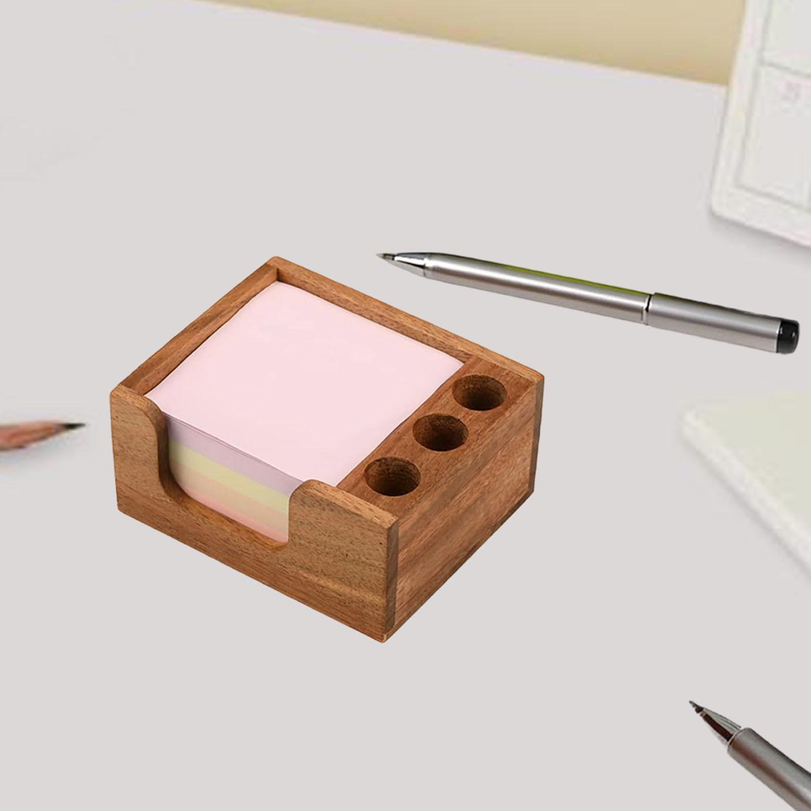 Wood Sticky Note Holder,3 x 3  - Home Office X Post ulasan dan harga
