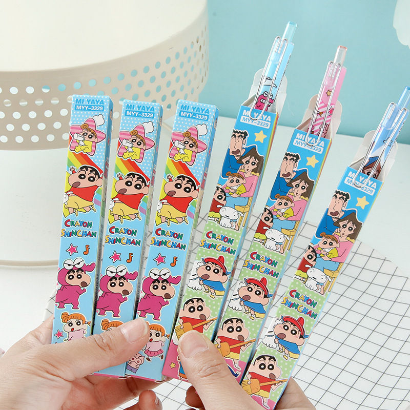 6Pcs Cartoon Crayon Shin-Chan  - Home Office Student ulasan dan harga