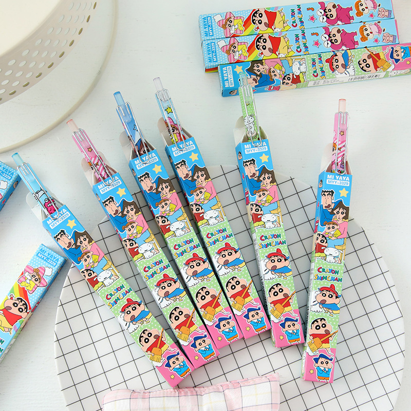 6Pcs Cartoon Crayon Shin-Chan  - Home Office Student ulasan dan harga