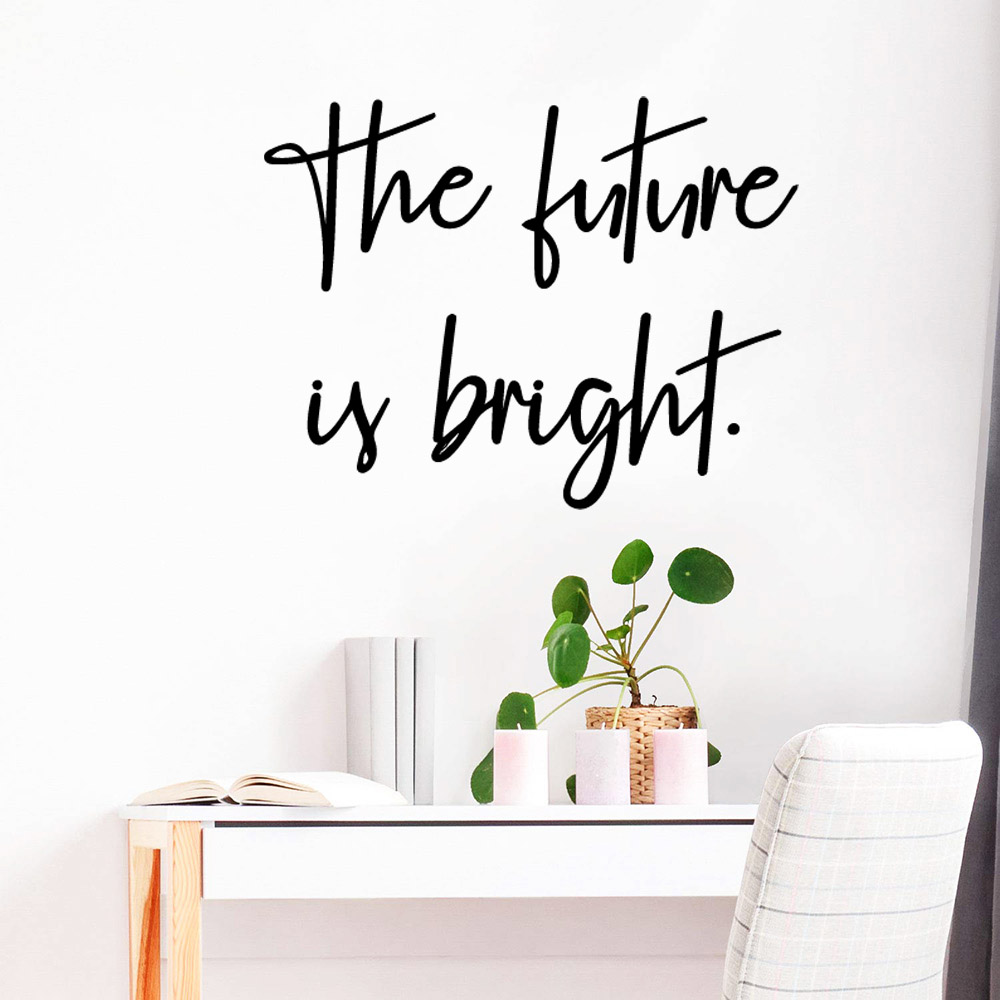 1 pc Diy simple phrase Wall St - Home Office Quotes ulasan dan harga