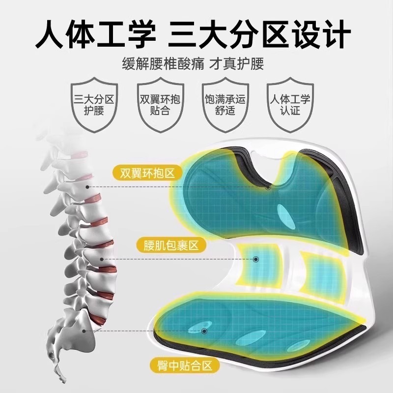 Ergonomic Waist Support Cushio - Home Office Student ulasan dan harga