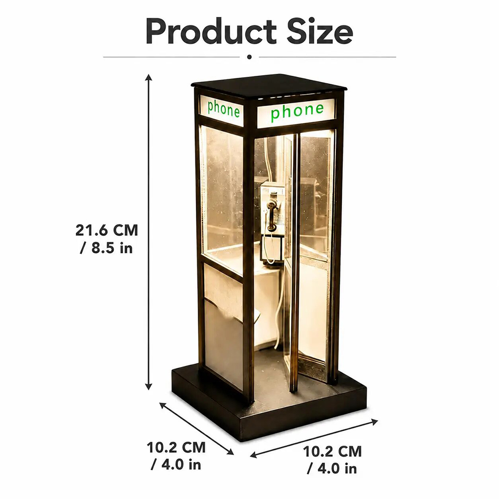 Retro Vintage Tall Phonebooth  - Home Office British ulasan dan harga